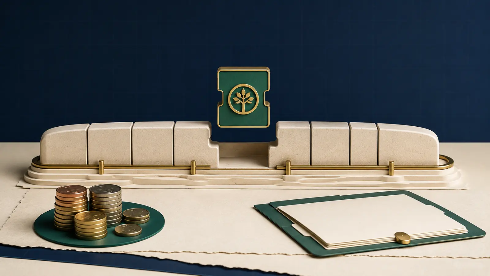A purchased service-credit tile filling a gap in a retirement timeline