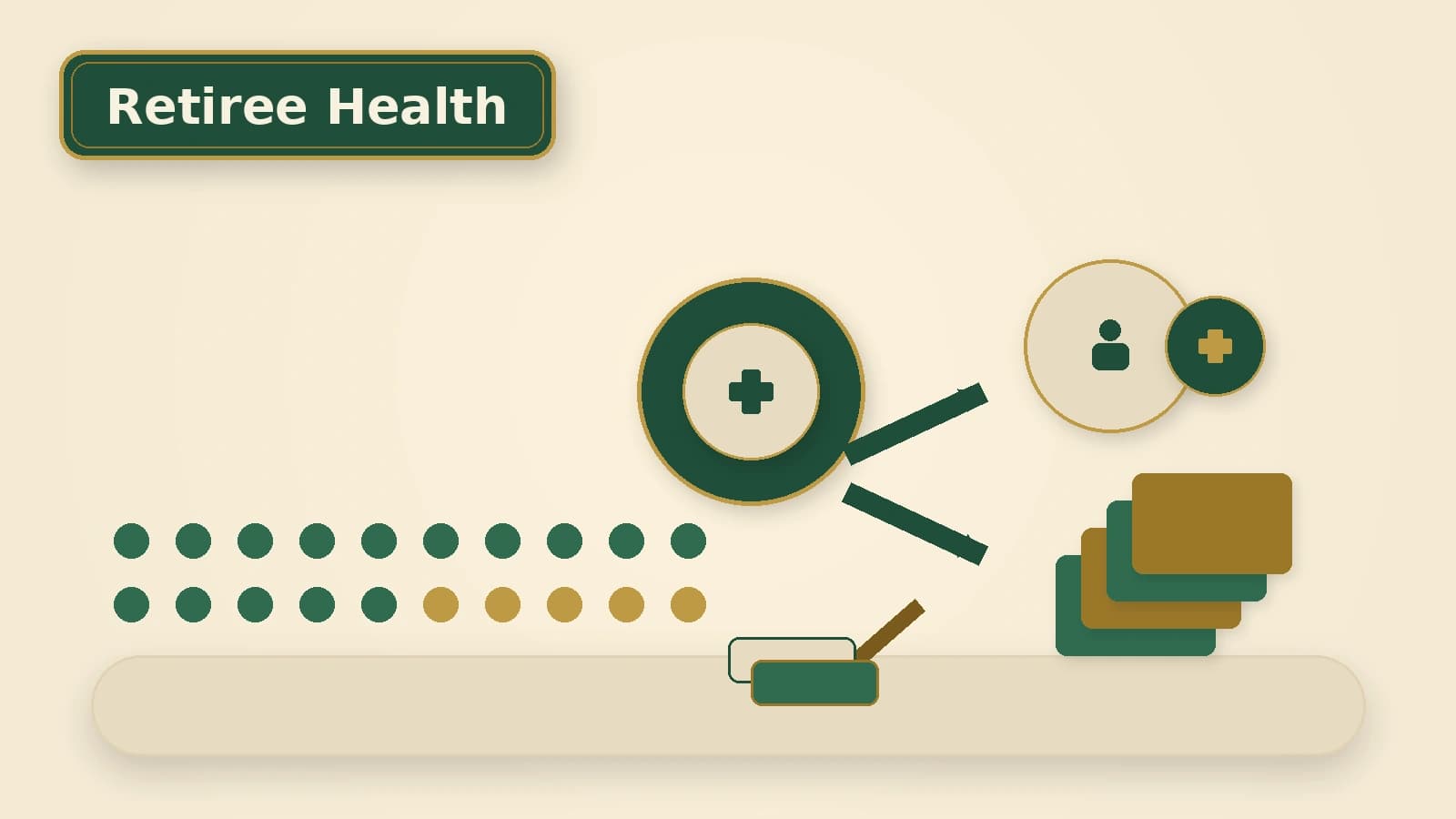 A service-credit path reaches STRS Ohio retiree medical coverage, then splits into Medicare and non-Medicare plan options.