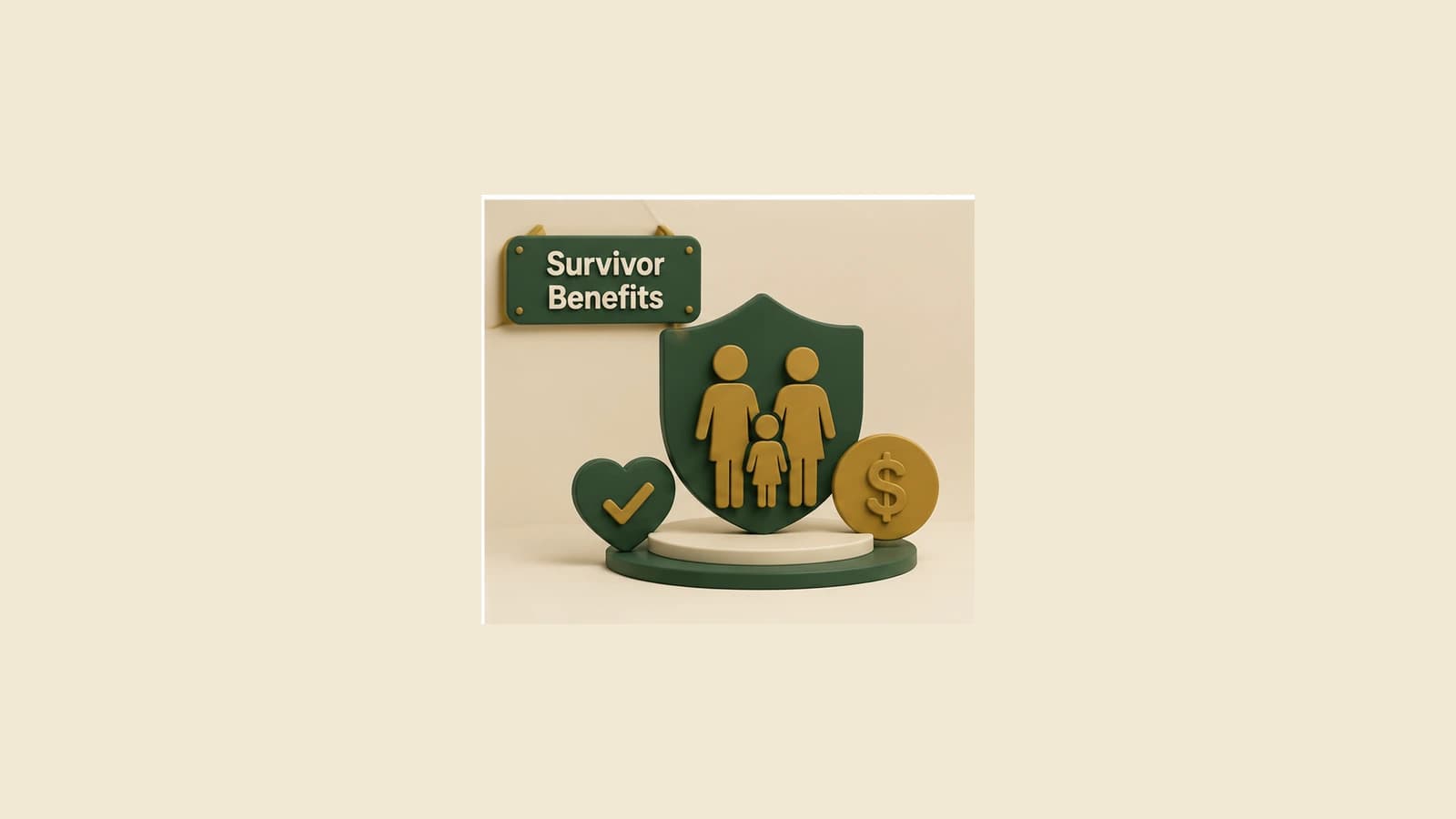 A protected benefit path branches from one STRS Ohio member toward qualified spouse and child survivor options.