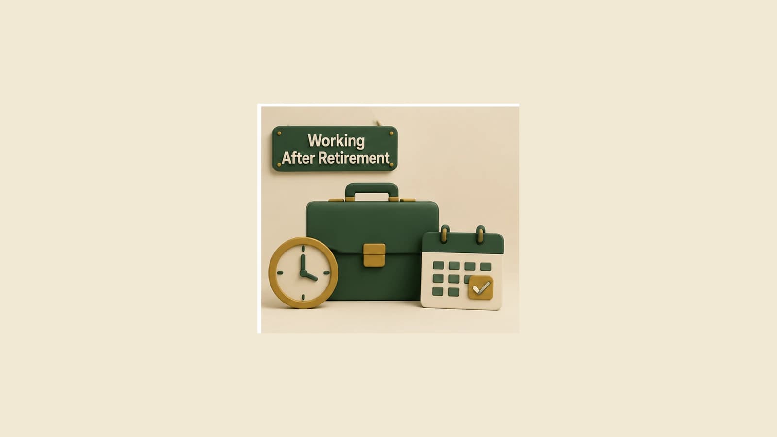 A retirement clock leads through a waiting-period path toward a separate Ohio public employment desk.
