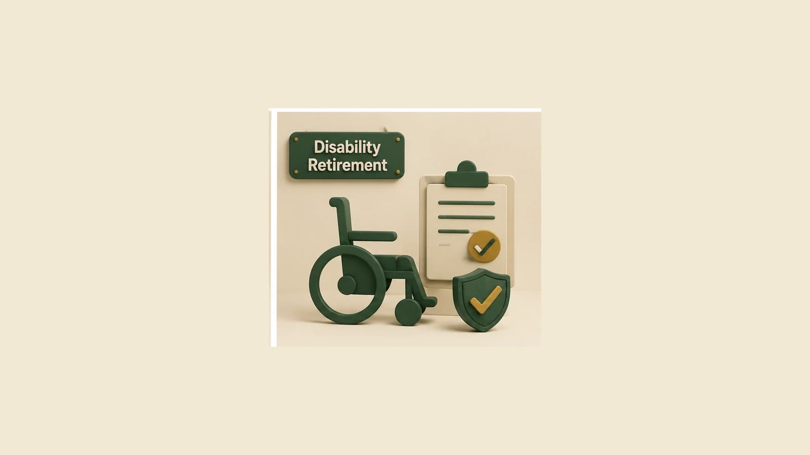 A medical eligibility gate connects an STRS Ohio service record to protected disability income and review checkpoints.