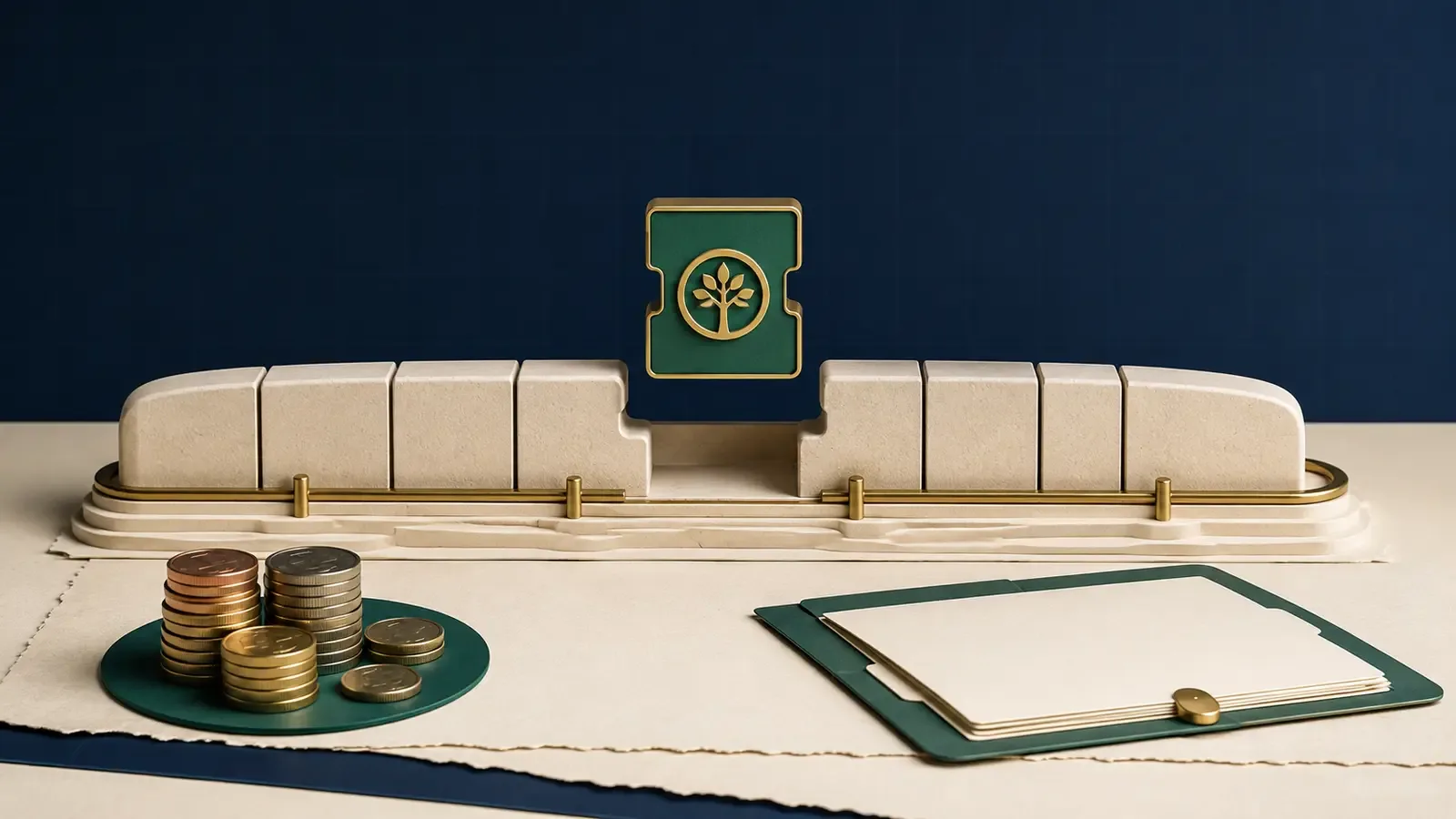A purchased service-credit tile filling a gap in a retirement timeline